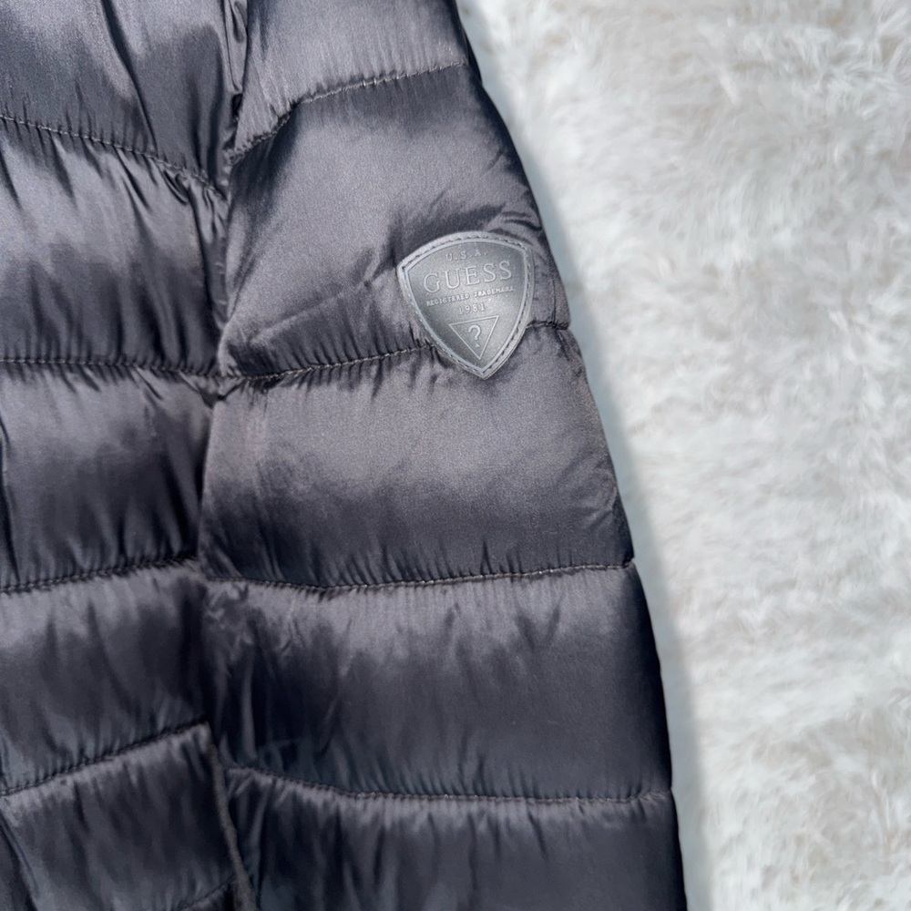 Guess Charcoal Puffer Jacket - Picture 5 of 7
